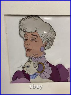 1970's Disney's Aristocats LARGE Production Cel Madame Adelise & Duchess