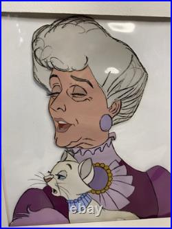 1970's Disney's Aristocats LARGE Production Cel Madame Adelise & Duchess