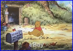 1974 Rare Walt Disney Winnie The Pooh Signed Original Production Animation Cel