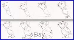 1977 Disney The Rescuers Bernard 8 Original Production Animation Drawing Cel