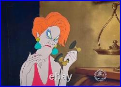1977 Rare Walt Disney The Rescuers Madame Medusa Original Animation Drawing Cel