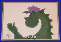 1977 Vintage Disney Production Animation Cel Of Elliot From Pete's Dragon Framed