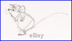 1977 Walt Disney The Rescuers Bernard Original Production Animation Drawings Cel