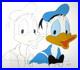 1980's DONALD DUCK WALT DISNEY ORIGINAL PRODUCTION CEL + DRAWING sailor hat