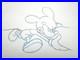 1980's MICKEY MOUSE WALT DISNEY ORIGINAL ANIMATION PRODUCTION cel DRAWING