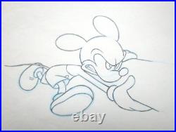 1980's MICKEY MOUSE WALT DISNEY ORIGINAL ANIMATION PRODUCTION cel DRAWING