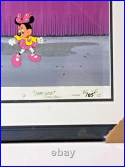 1980's MINNIE MOUSE WALT DISNEY ORIGINAL PRODUCTION CEL + DRAWING minnie shoes