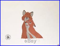 1981 Disney The Fox And The Hound Tod & Vixey Original Production Animation Cel