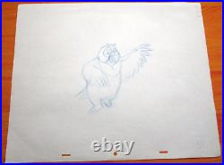 1981 FOX and the HOUND owl Walt Disney ORIGINAL PRODUCTION cel DRAWING