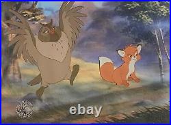 1981 Rare Disney Fox & The Hound Tod Big Mama Original Production Animation Cel