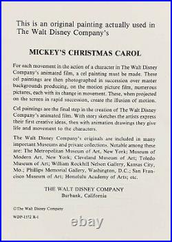 1983 Disney Mickey's Christmas Carol Scrooge Original Production Animation Cel