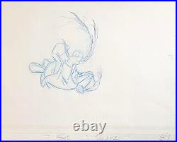 1983 Rare Disney Mickey Christmas Carol Scrooge Original Animation Drawing Cel