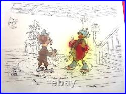 1983 SCROOGE MCDUCK MICKEY CHRISTMAS CAROLE Walt Disney ORIGINAL PRODUCTION CEL