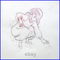 1985 BLACK CAULDRON PRINCESS EILONWY Walt Disney ORIGINAL PRODUCTION cel DRAWING