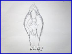 1985 BLACK CAULDRON TARAN Walt Disney ORIGINAL PRODUCTION cel DRAWING