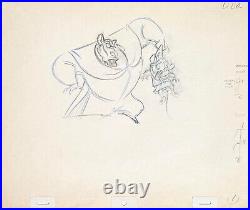 1986 Disney Great Mouse Detective Ratigan Olivia Original Animation Drawing Cel