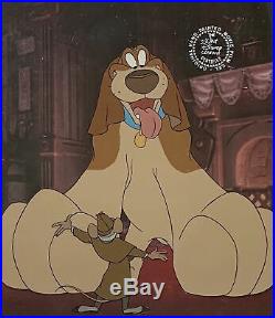 1986 Disney Great Mouse Detective Toby Basil Original Production Animation Cel