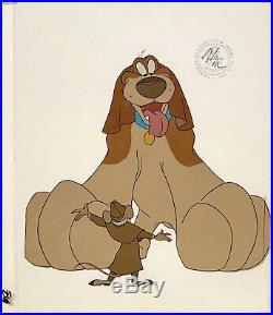 1986 Disney Great Mouse Detective Toby Basil Original Production Animation Cel