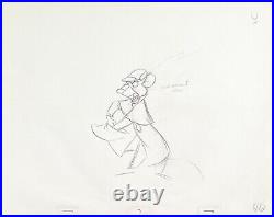 1986 Rare Walt Disney Great Mouse Detective Basil Original Animation Drawing Cel