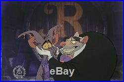 1986 Walt Disney Great Mouse Detective Ratigan Fidget Original Production Cel