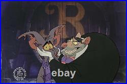 1986 Walt Disney Great Mouse Detective Ratigan Fidget Original Production Cel