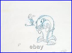 1988 Disney Who Framed Roger Rabbit Benny The Cab Original Animation Drawing Cel