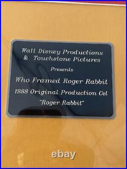 1988 Who Framed Roger Rabbit Production Cel Touchstone Pictures Walt Disney