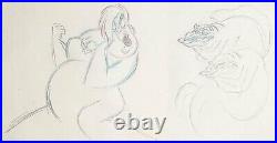 1989 Disney Little Mermaid Eels Ursula Original Production Animation Drawing Cel