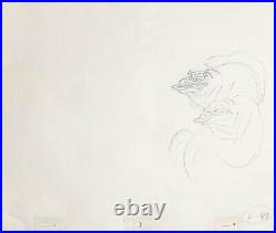 1989 Disney Little Mermaid Eels Ursula Original Production Animation Drawing Cel