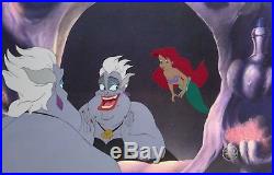 1989 Disney The Little Mermaid Ariel & Ursula Original Production Animation Cels
