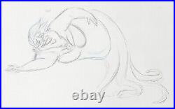 1989 Disney The Little Mermaid Ursula Original Production Animation Drawing Cel