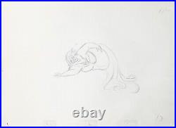 1989 Disney The Little Mermaid Ursula Original Production Animation Drawing Cel