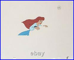 1989 Rare Disney Little Mermaid Ariel Original Production Animation Cel Setup