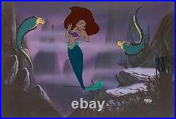 1989 Rare Disney The Little Mermaid Ariel Eels Original Production Animation Cel
