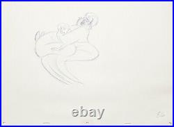 1989 Rare Walt Disney Little Mermaid Ariel Ursula Original Animation Drawing Cel