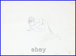 1989 Rare Walt Disney The Little Mermaid Ursula Original Animation Drawing Cel