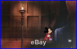 1990 Disney Prince & Pauper Mickey Mouse Original Production Animation Cel Setup