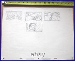 1990 RESCUERS Walt Disney ORIGINAL PRODUCTION STORYBOARD cel DRAWING PAGE