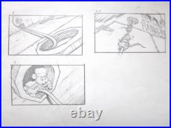 1990 RESCUERS Walt Disney ORIGINAL PRODUCTION STORYBOARD cel DRAWING PAGE