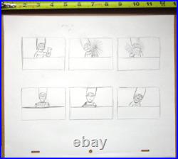 1990 SIMPSONS MARGE FOX Walt Disney ORIGINAL PRODUCTION cel STORYBOARD DRAWING