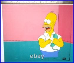 1990s SIMPSONS HOMER FOX ORIGINAL PRODUCTION CEL Walt Disney Bart telephone