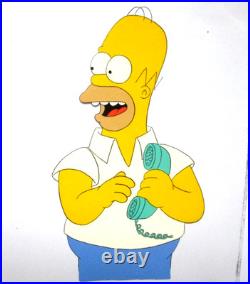 1990s SIMPSONS HOMER FOX ORIGINAL PRODUCTION CEL Walt Disney Bart telephone