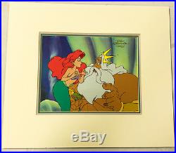 1992 Little Mermaid Original Production Art Animation Cel Walt Disney COA Ariel