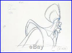 1992 Rare Disney Aladdin Jafar Large Original Production Animation Drawing Cel