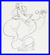 1992 Rare Walt Disney Aladdin Genie Original Production Animation Drawing Cel
