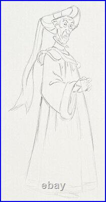 1996 Rare Disney Hunchback Of Notre Dame Frollo Original Animation Drawing Cel
