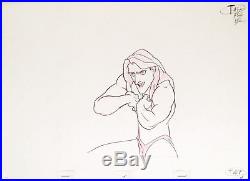 1999 Very Rare Walt Disney Tarzan Original Production Animation Drawing Cel