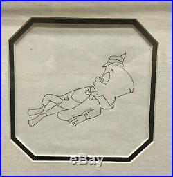 2! Disney Original Production Cel Tubby The Tuba Framed + Sketch Rare Nyit