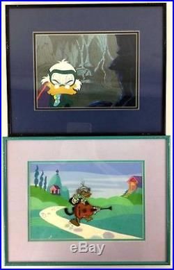 2 Ludwig Von Drake Hand Painted Animation Production Cels FRAMED, CHEAP
