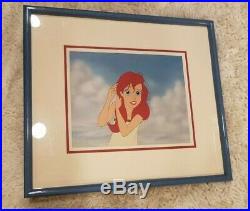 3 pieces, Disney's Little Mermaid Ariel Production cel, bonus collectibles stamps